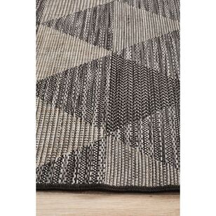 Rug Culture Terrace 5503 Indoor/Outdoor Runner Black 400 x 80 cm