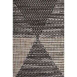 Rug Culture Terrace 5503 Indoor/Outdoor Runner Black 400 x 80 cm