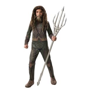 Aquaman Beard & Wig Kids Set Multicoloured Child