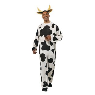 Cow Furry Onesie Costume Multicoloured