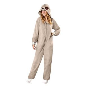 Sloth Furry Onesie Costume Multicoloured