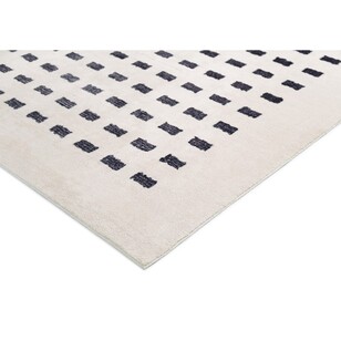 Loopsie Rectangles Washable Rug Black