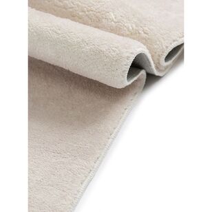 Loopsie Balan Cream and Brown Rectangles Washable Rug Cream