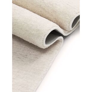 Loopsie Turey Beige and Grey Abstract Washable Rug Beige