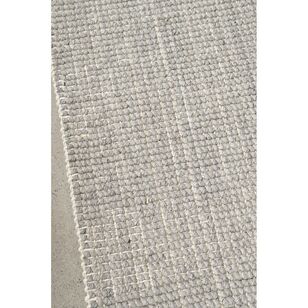 Rug Culture Madras Parker Runner Dove Grey