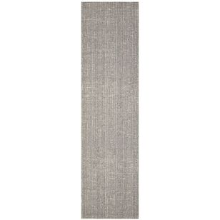 Rug Culture Madras Parker Runner Dove Grey