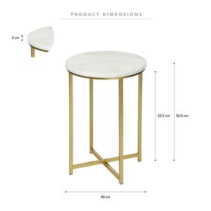 Cooper & Co Ali Side Table Gold