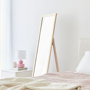 Cooper & Co Harper 160 cm Free Standing Rectangle Mirror Wooden Natural Natural 160 cm