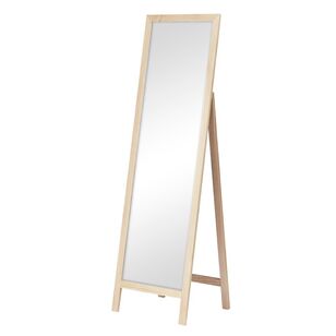 Cooper & Co Harper 160 cm Free Standing Rectangle Mirror Wooden Natural Natural 160 cm