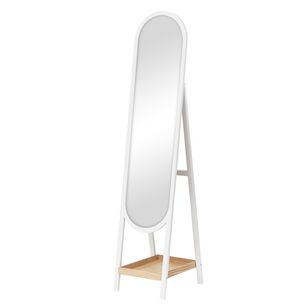 Cooper & Co Harper 160 cm Free Standing Arch Mirror With Shelf White 160 cm
