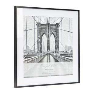 Cooper & Co Premium Square Metallicus Photo Frame Black 50 x 50 cm