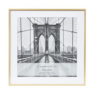 Cooper & Co Premium Square Metallicus Photo Frame Gold 50 x 50 cm