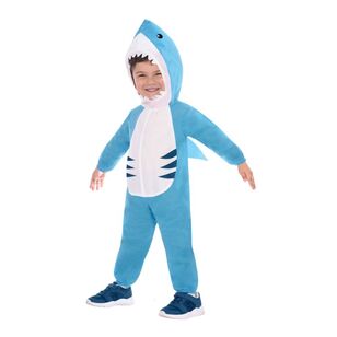 Great White Shark Kids Costume Multicoloured 4 - 6 Years