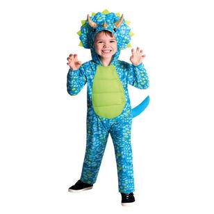 Blue Dino Boys Kids Costume Multicoloured