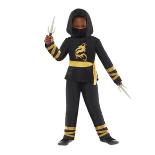 Gold Ninja Costume Multicoloured