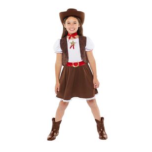 Western Cowgirl Costume Multicoloured