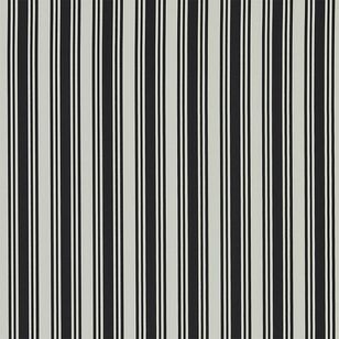 Warwick Zora Stripe Printed Cotton Fabric Jet 142 cm