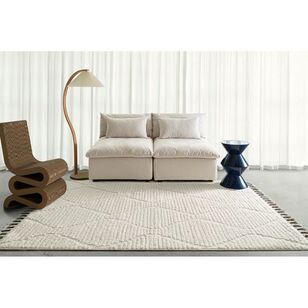 Loopsie Monetta Diamond Rug Cream