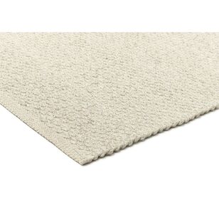 Loopsie Unita Ivory Cream Neutral Wool Rug Ivory