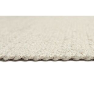 Loopsie Unita Ivory Cream Neutral Wool Rug Ivory