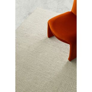 Loopsie Unita Ivory Cream Neutral Wool Rug Ivory