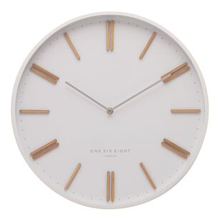 One Six Eight London Esme Silent Wall Clock White 40 cm