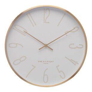 One Six Eight London Astrid Silent Wall Clock White 40 cm