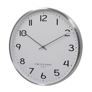 One Six Eight London Lise Silent Wall Clock Chrome 40 cm