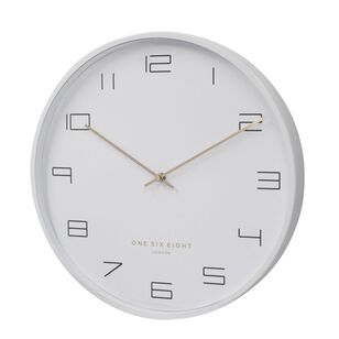 One Six Eight London Pixie Silent Wall Clock White 40 cm