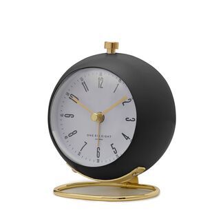 One Six Eight London Grace Silent Alarm Clock Grey 9 cm