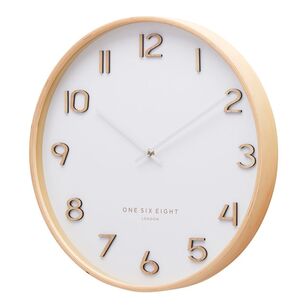 One Six Eight London Wallace Silent Wall Clock White