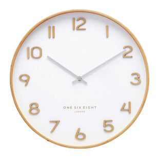 One Six Eight London Wallace Silent Wall Clock White