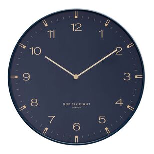 One Six Eight London Sienna Wall Clock Ocean Blue