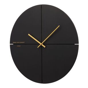 One Six Eight London Liam Silent Wall Clock Charcoal Grey
