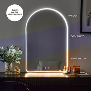 Cooper & Co Front Illuminated 90 cm LED Arch Mirror Silver