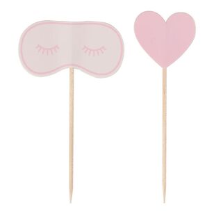 Ginger Ray Pamper Party Cupcake Toppers Multicoloured