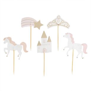 Ginger Ray Princess Party Cupcake Toppers Multicoloured