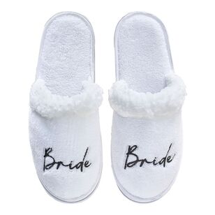 Ginger Ray Hen Party Bride Slippers White One Size