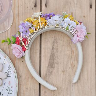 Ginger Ray Bridal Bloom Bride To Be Headband Multicoloured 17 cm