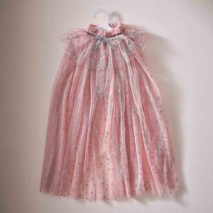 Ginger Ray Fancy Dress Fairy Princess Cape Pink One Size