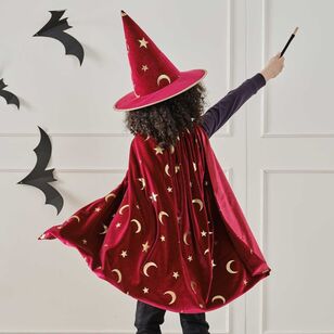 Ginger Ray Fancy Dress Magician Cape Red One Size