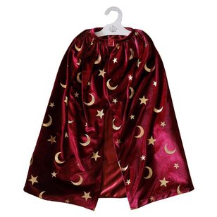 Ginger Ray Fancy Dress Magician Cape Red One Size