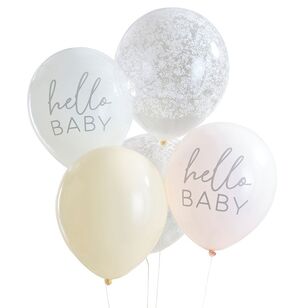 Ginger Ray Floral Baby Balloon Bundle Multicoloured 30 cm