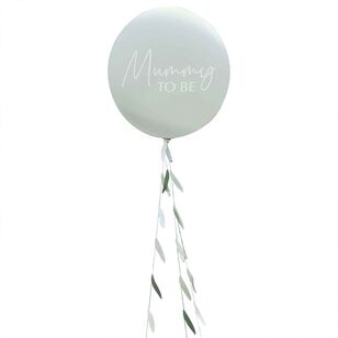 Ginger Ray Botanical Baby Mummy To Be Balloon with Tail Green