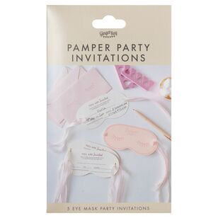 Pamper Party Invitations Multicoloured