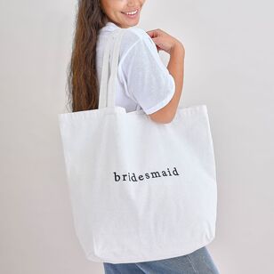 Ginger Ray Hen Party Bridesmaid Tote Bag White 70 x 50 cm