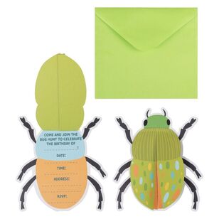 Bugging Out Party Invitations Multicoloured