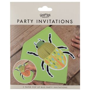 Bugging Out Party Invitations Multicoloured