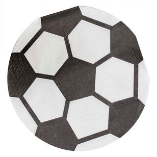 Kick Off Party Football Shaped Napkins Multicoloured