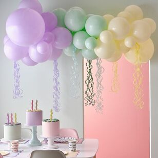 Ginger Ray Pastel Wave Balloon Arch Multicoloured Various Sizes